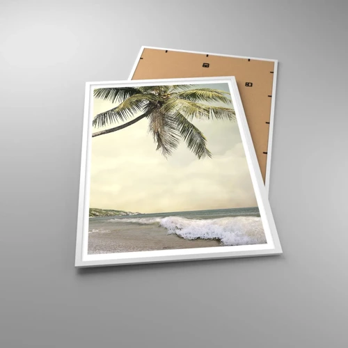 Plagát v bielom ráme - Tropický sen - 70x100 cm