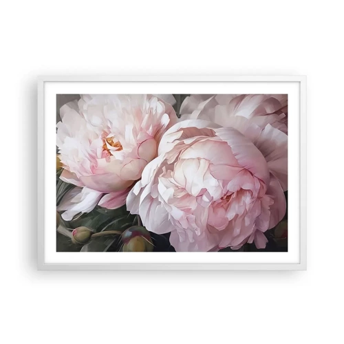 Plagát v bielom ráme - Uchytené v rozkvete - 70x50 cm