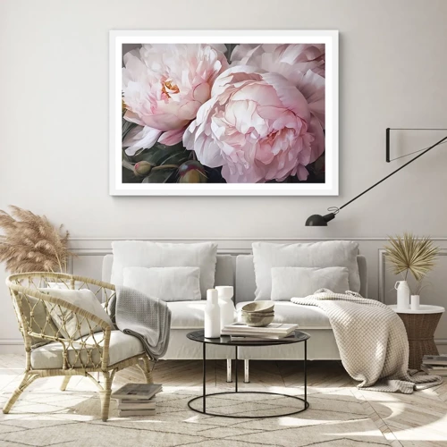 Plagát v bielom ráme - Uchytené v rozkvete - 70x50 cm