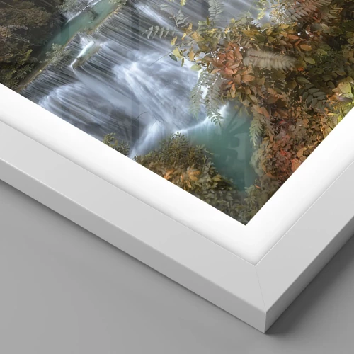Plagát v bielom ráme - Ukrytý poklad lesa - 50x70 cm