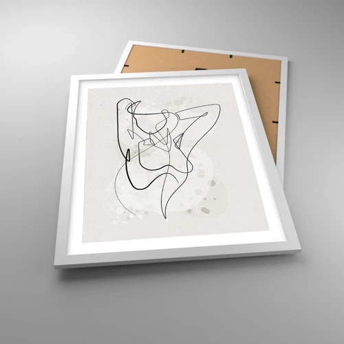 Plagát v bielom ráme - Umenie zvádzania - 40x50 cm