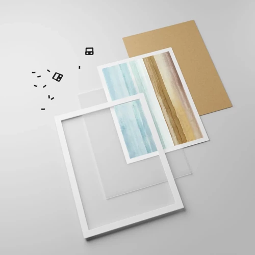 Plagát v bielom ráme - Utešenie - 40x50 cm