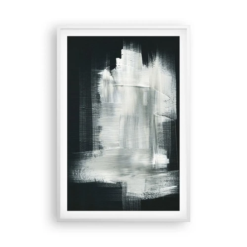Plagát v bielom ráme - Utkané zvisle a vodorovne - 61x91 cm
