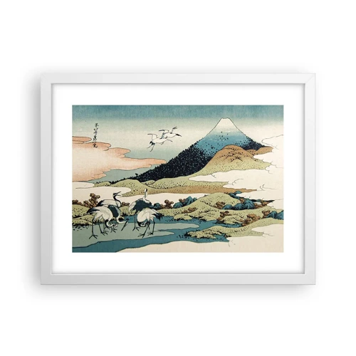 Plagát v bielom ráme - V japonskom duchu - 40x30 cm