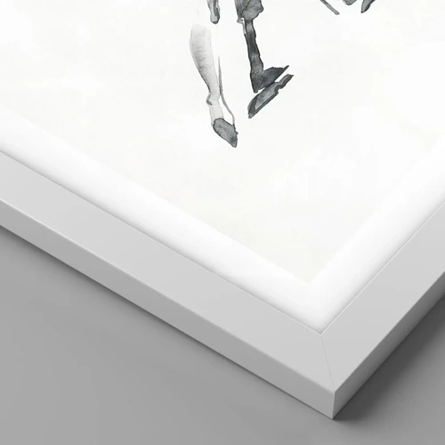 Plagát v bielom ráme - V jednom rytme - 100x70 cm