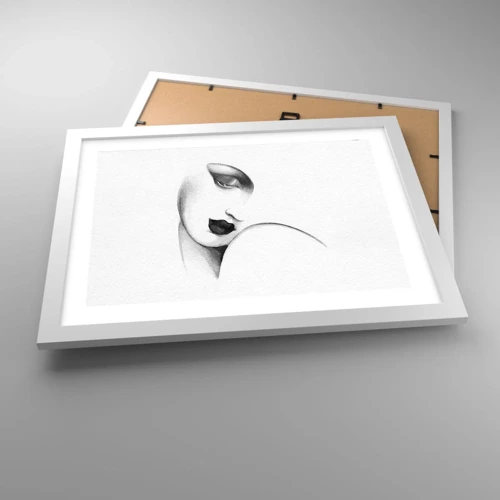 Plagát v bielom ráme - V štýle Lempickej - 40x30 cm