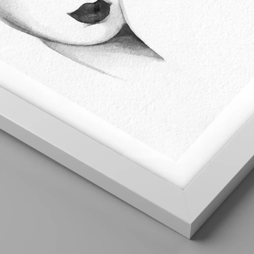 Plagát v bielom ráme - V štýle Lempickej - 50x50 cm