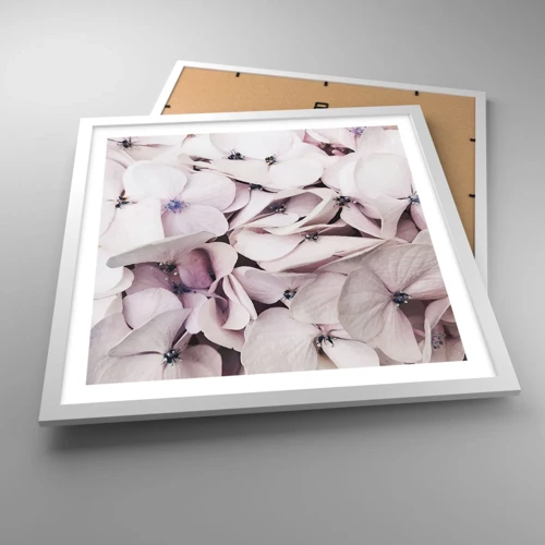 Plagát v bielom ráme - V záplave kvetov - 50x50 cm