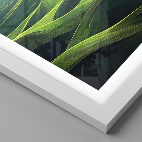 Plagát v bielom ráme - V zelených údoliach - 40x30 cm