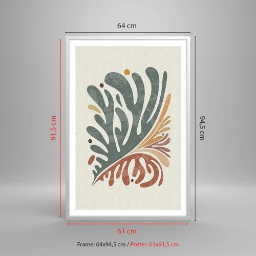 Plagát v bielom ráme - Viacfarebný list - 61x91 cm
