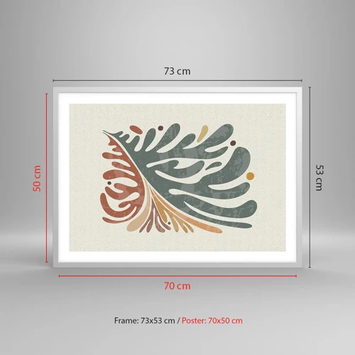 Plagát v bielom ráme - Viacfarebný list - 70x50 cm