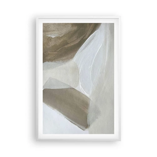 Plagát v bielom ráme - Vlna bielej - 61x91 cm