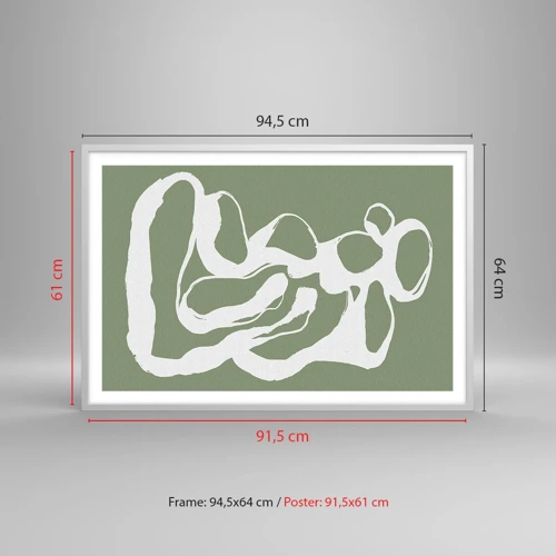Plagát v bielom ráme - Volanie priestoru - 91x61 cm