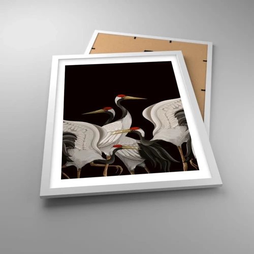Plagát v bielom ráme - Vtáčie záležitosti - 40x50 cm
