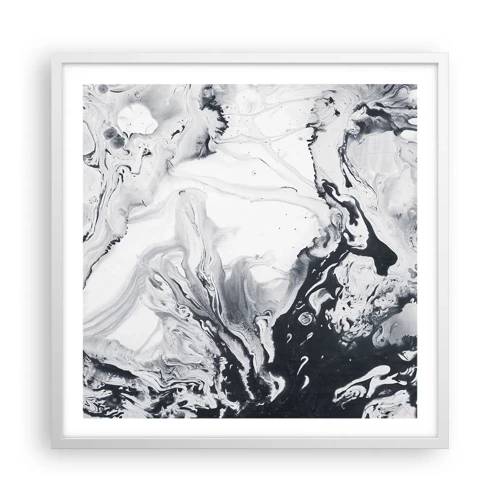 Plagát v bielom ráme - Zemské vnútro - 60x60 cm