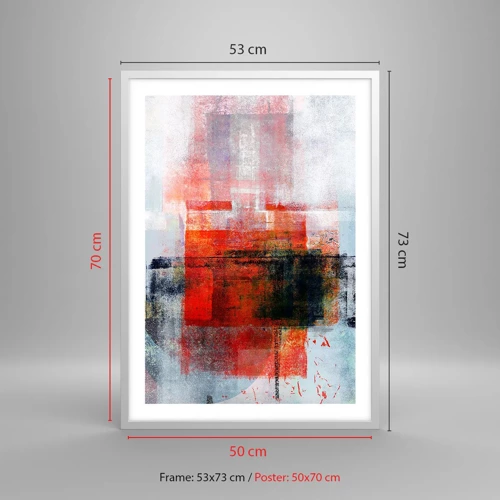 Plagát v bielom ráme - Žiariaca kompozícia - 50x70 cm