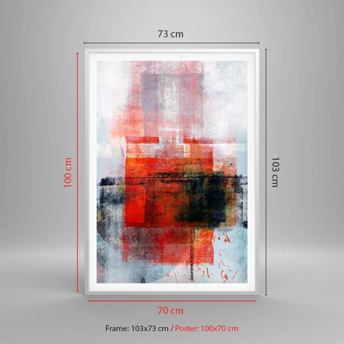 Plagát v bielom ráme - Žiariaca kompozícia - 70x100 cm
