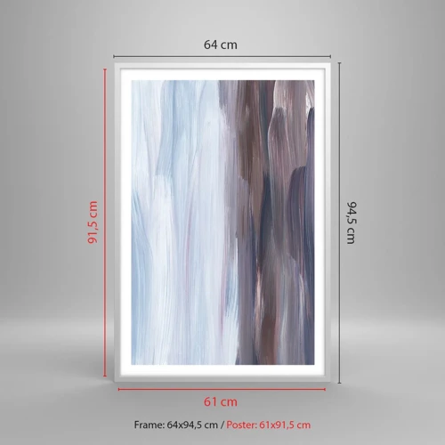 Plagát v bielom ráme - Živly: voda - 61x91 cm
