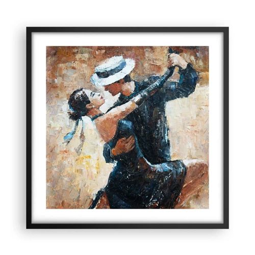 Plagát v čiernom ráme - A la Rudolf Valentino - 50x50 cm