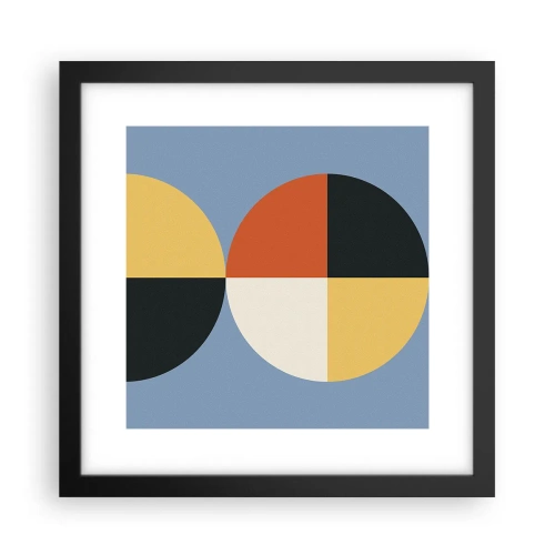 Plagát v čiernom ráme Arttor 30x30 cm - Pozri a počítaj - Abstrakcia, Grafika, Moderné Umenie, Geometrický Vzor, Moderné Umenie., Do obývacej izby, Do spálne, biela, Čierna, Vodorovné, P2BAC30x30-4771