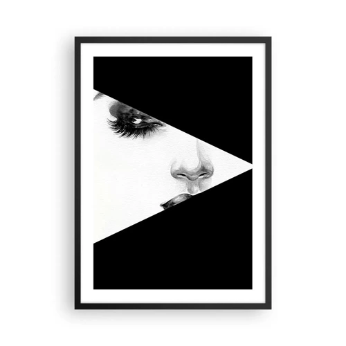 Plagát v čiernom ráme Arttor 50x70 cm - Vždy neobjavená - Mihalnice, Žena, Móda, biela,  Čierna, Zvislý, P2BPA50x70-6079