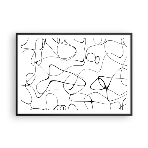Plagát v čiernom ráme - Cesty života, zákruty osudu - 100x70 cm