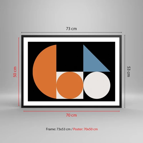 Plagát v čiernom ráme - Figurínový systém - 70x50 cm