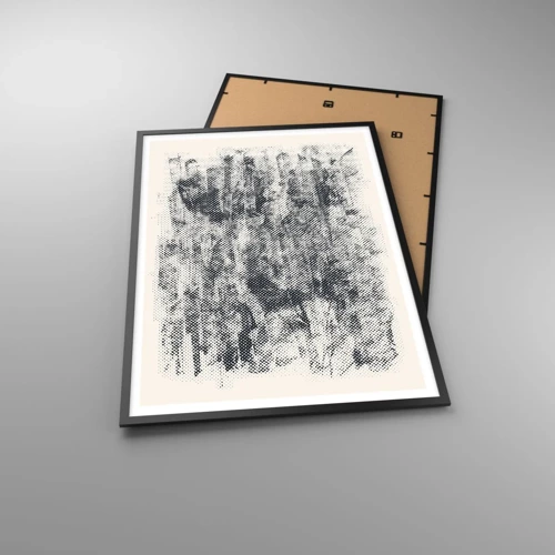 Plagát v čiernom ráme - Hmlistá kompozícia - 70x100 cm