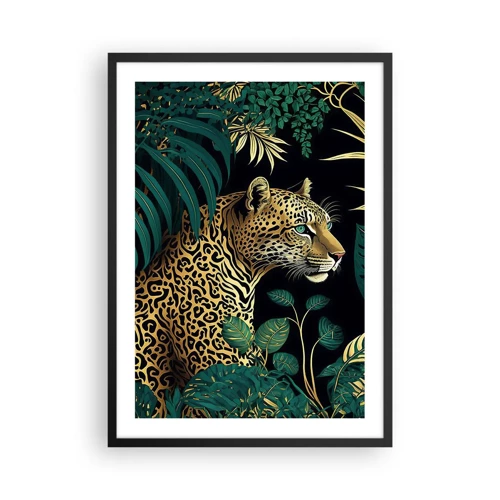Plagát v čiernom ráme - Hospodár v džungli - 50x70 cm