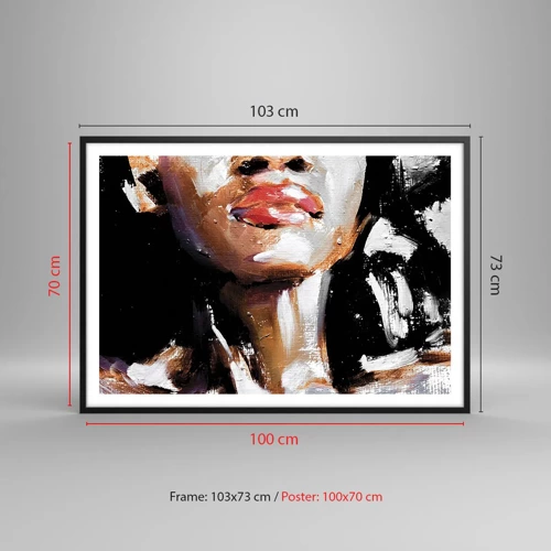 Plagát v čiernom ráme - Hrdosť bez predsudkov - 100x70 cm