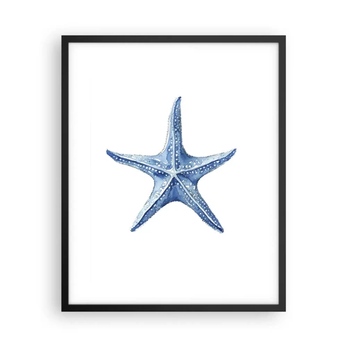 Plagát v čiernom ráme - Hviezda mora - 40x50 cm