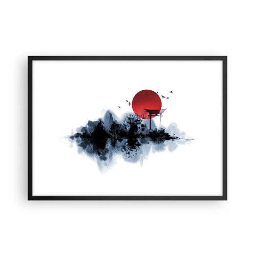 Plagát v čiernom ráme - Japonský pohľad - 70x50 cm