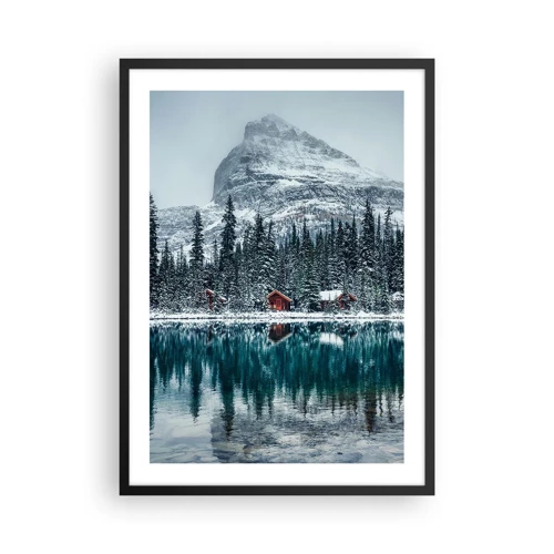 Plagát v čiernom ráme - Kanadské útočisko - 50x70 cm