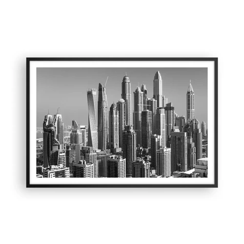 Plagát v čiernom ráme - Mesto nad púšťou - 91x61 cm
