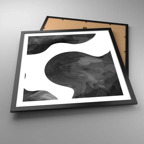 Plagát v čiernom ráme - Mliečna dráha - 50x50 cm