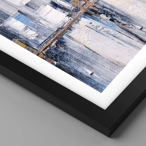 Plagát v čiernom ráme - Newyorská impresia - 70x50 cm