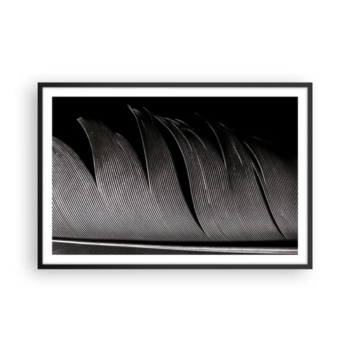 Plagát v čiernom ráme - Perie – nádherná konštrukcia - 91x61 cm