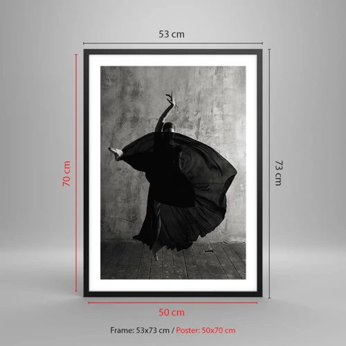 Plagát v čiernom ráme - Plné vášne - 50x70 cm