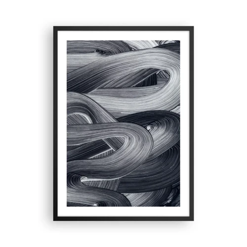 Plagát v čiernom ráme - Plynulosť reality - 50x70 cm