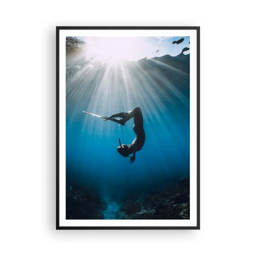 Plagát v čiernom ráme - Podvodný tanec - 70x100 cm