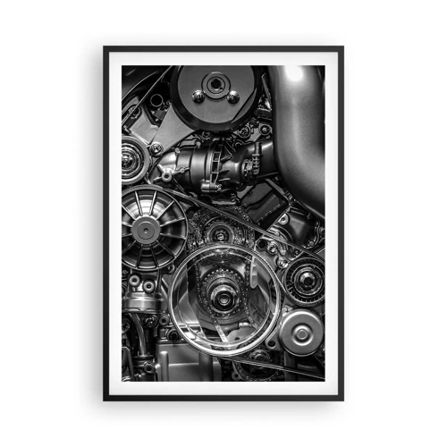 Plagát v čiernom ráme - Poézia mechaniky - 61x91 cm