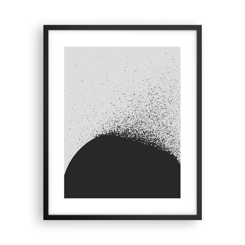 Plagát v čiernom ráme - Pohyb častíc - 40x50 cm