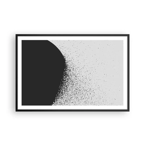 Plagát v čiernom ráme - Pohyb častíc - 91x61 cm