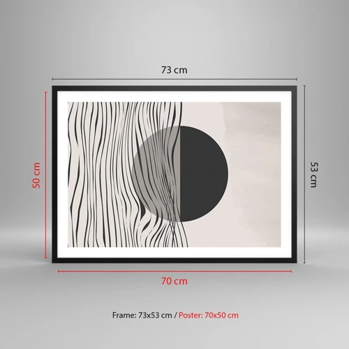 Plagát v čiernom ráme - Polovičná kompozícia - 70x50 cm