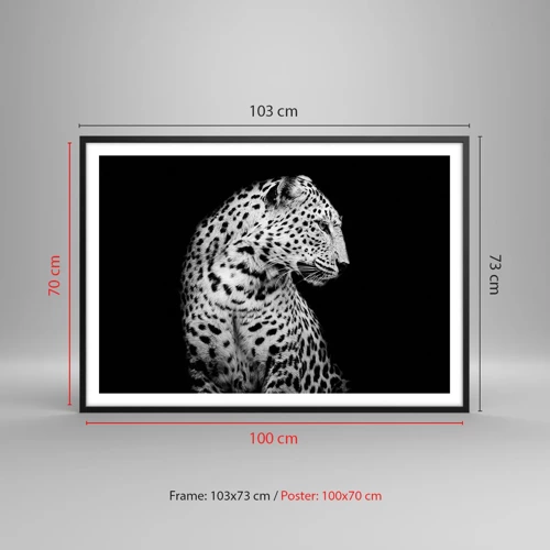 Plagát v čiernom ráme - Pravý profil perfektný! - 100x70 cm