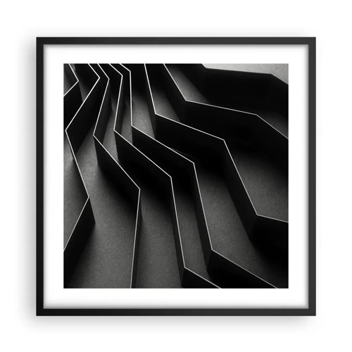 Plagát v čiernom ráme - Priestorový poriadok - 50x50 cm