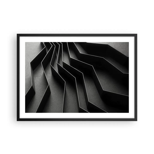 Plagát v čiernom ráme - Priestorový poriadok - 70x50 cm