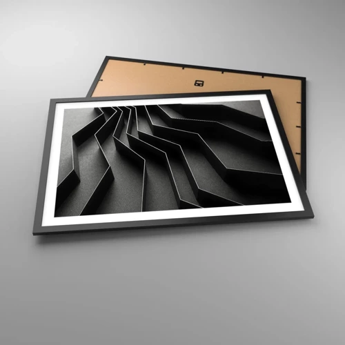 Plagát v čiernom ráme - Priestorový poriadok - 70x50 cm