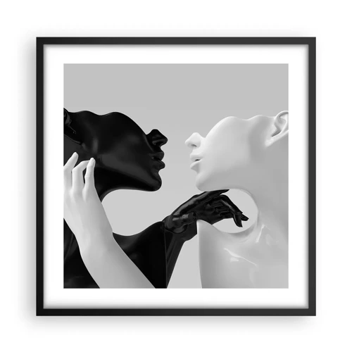 Plagát v čiernom ráme - Príťažlivosť – túžba - 50x50 cm