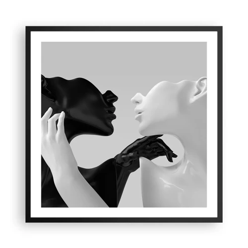 Plagát v čiernom ráme - Príťažlivosť – túžba - 60x60 cm